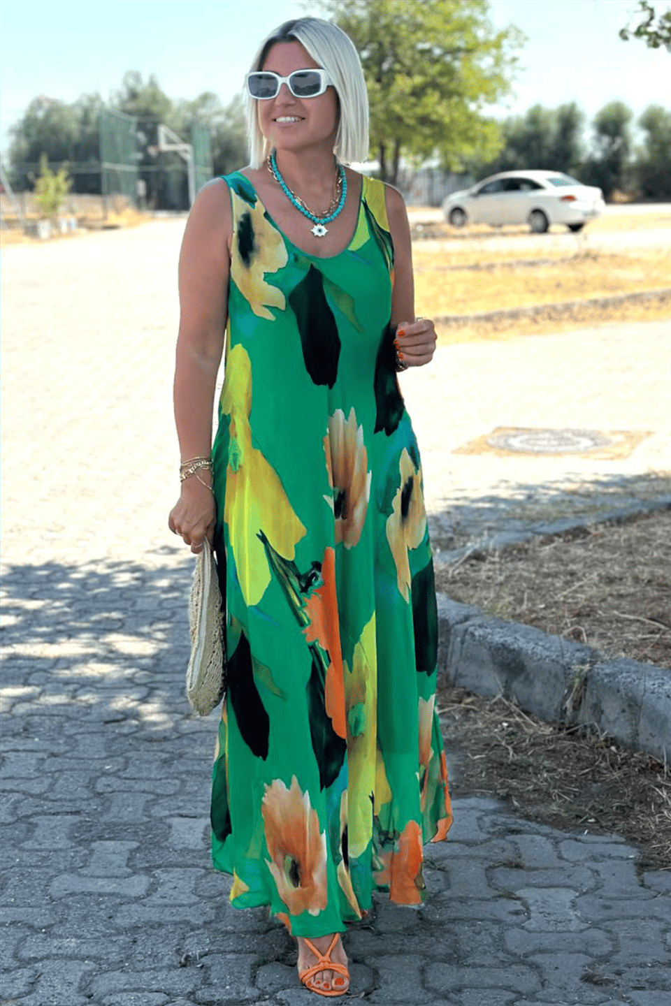VanBruggen™ | Maxi jurk met bloemenpatroon