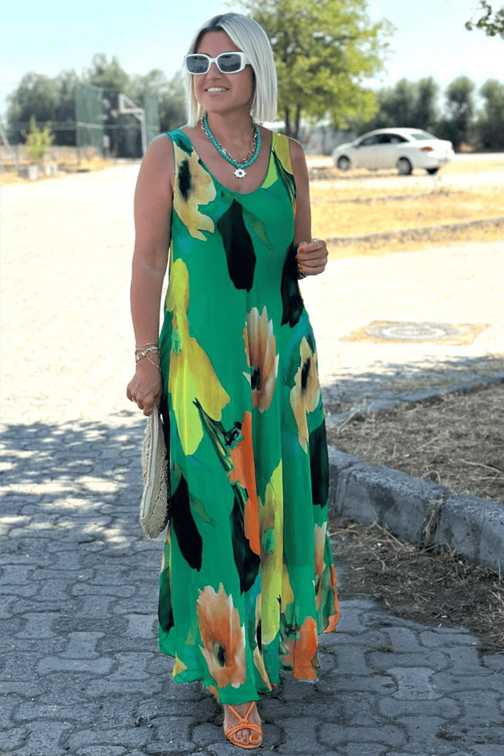 VanBruggen™ | Maxi jurk met bloemenpatroon