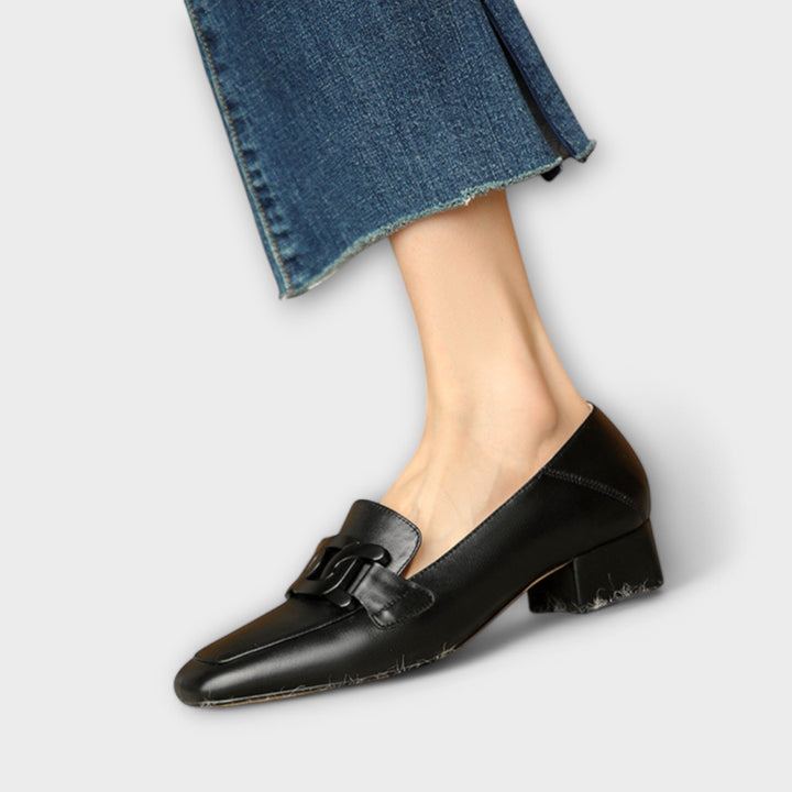 VanBruggen™ | Elegante mocassins met hak
