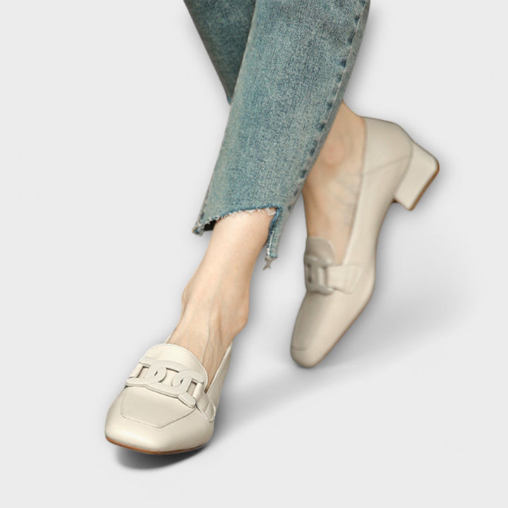 VanBruggen™ | Elegante mocassins met hak