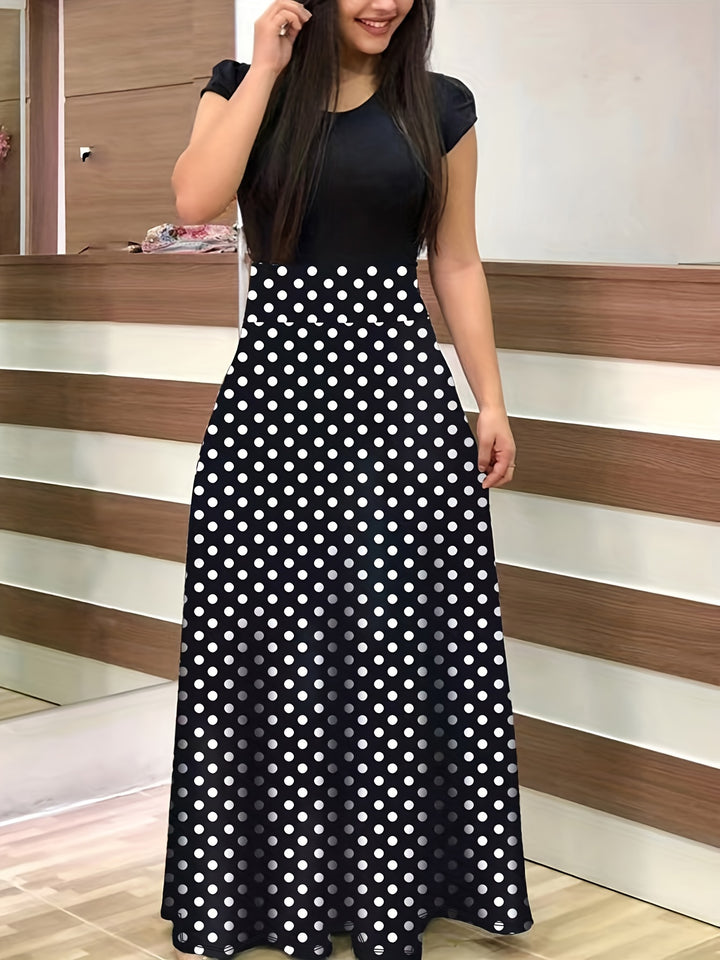 VanBruggen™ | Elegante maxi jurk met bloemenprint en split