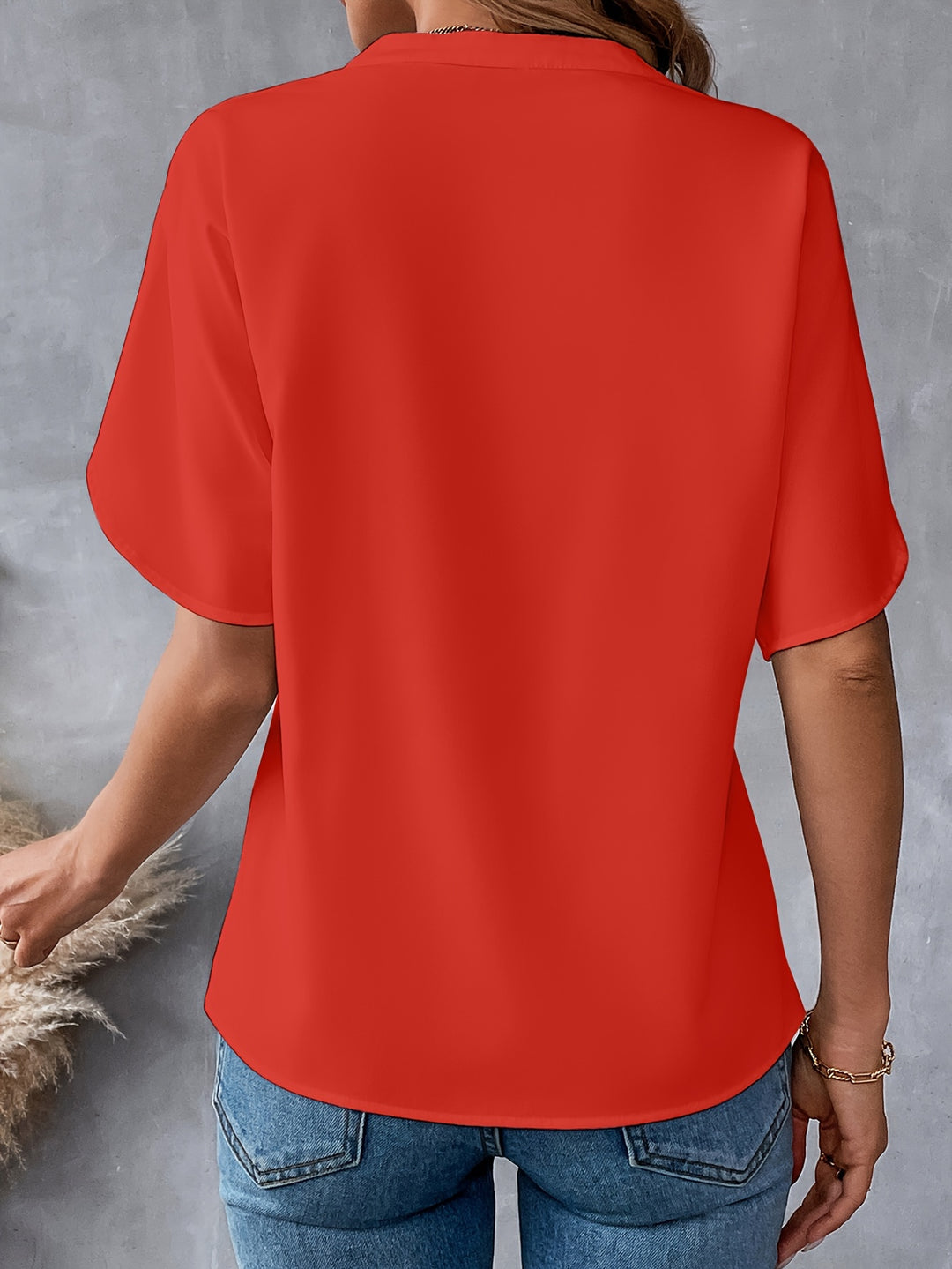VanBruggen™ | Blouse met V-hals en splitmouwen