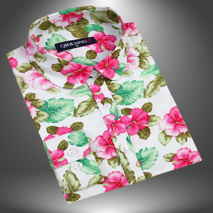 VanBruggen™ | Vegan damesblouse met bloemenprint.
