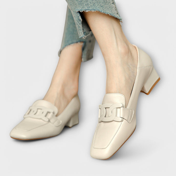 VanBruggen™ | Elegante mocassins met hak
