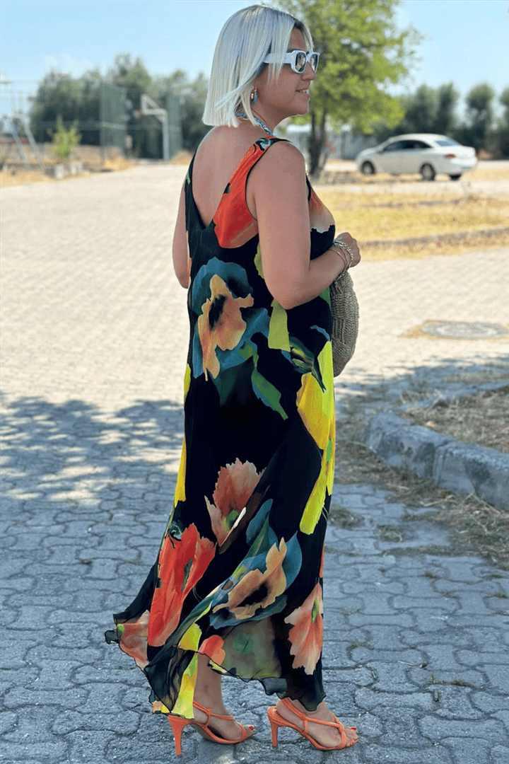 VanBruggen™ | Maxi jurk met bloemenpatroon