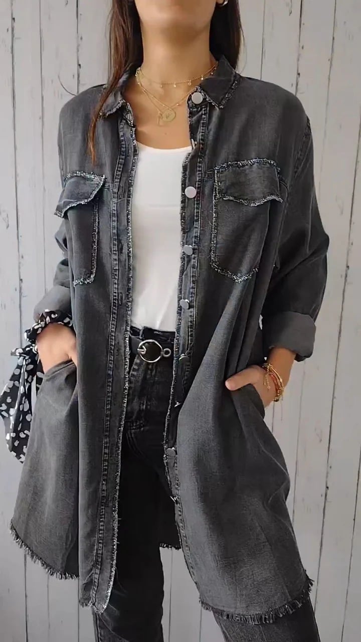 VanBruggen™ | Lange denim jas