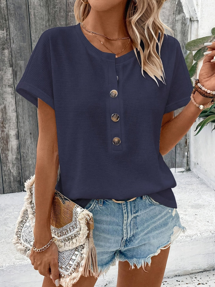VanBruggen™ | Henley dames T-shirt met korte mouw