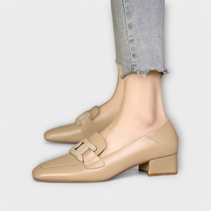 VanBruggen™ | Elegante mocassins met hak