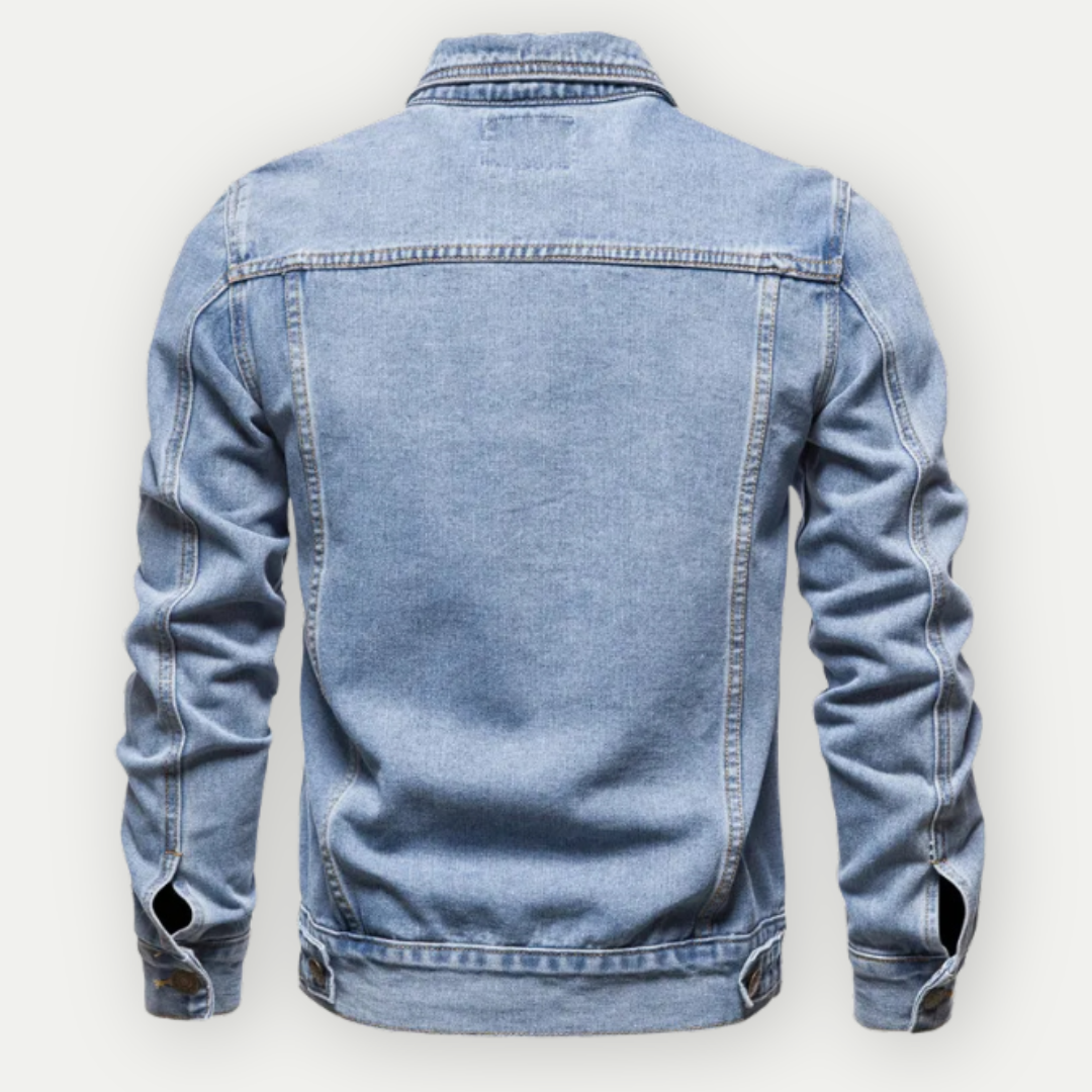VanBruggen™ | Klassieke Spijker Truckerjas Voor Heren