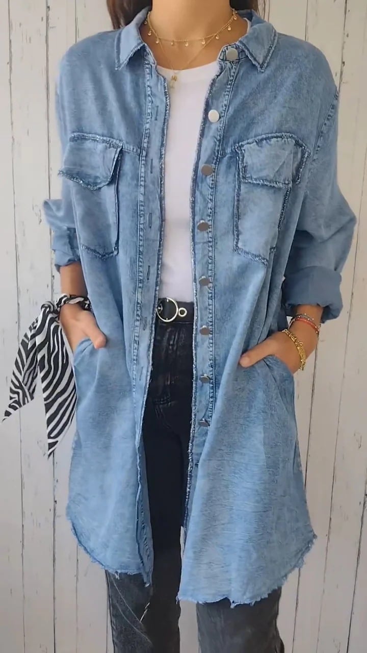 VanBruggen™ | Lange denim jas