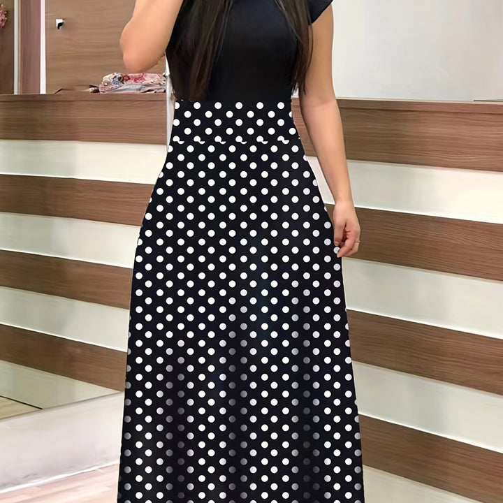VanBruggen™ | Elegante maxi jurk met bloemenprint en split