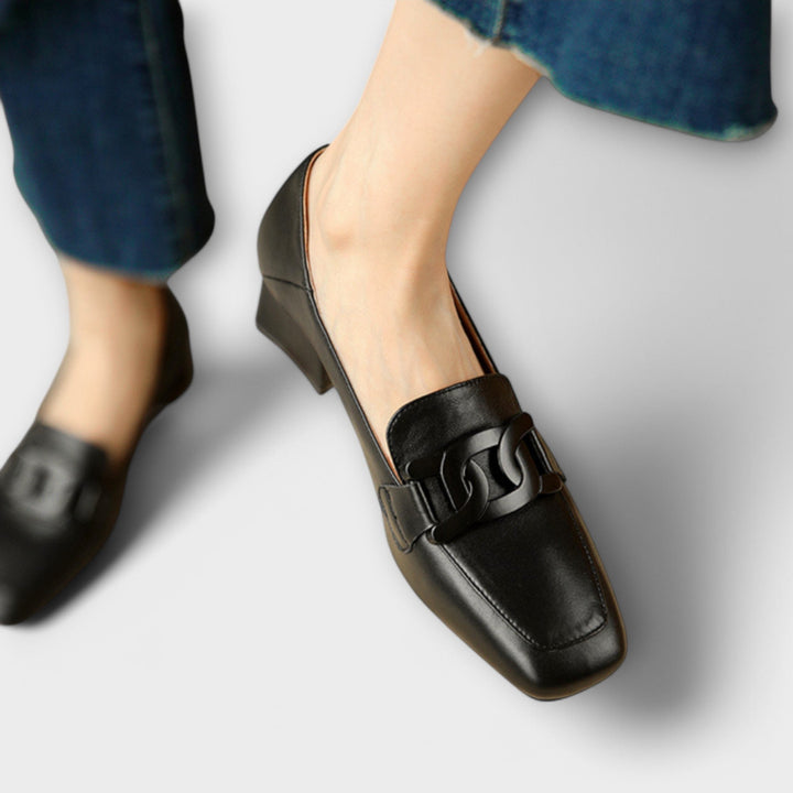 VanBruggen™ | Elegante mocassins met hak