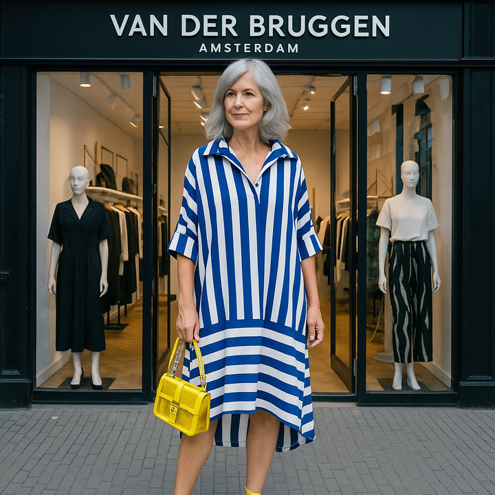 VanBruggen™ | Gestreepte Relaxjurk