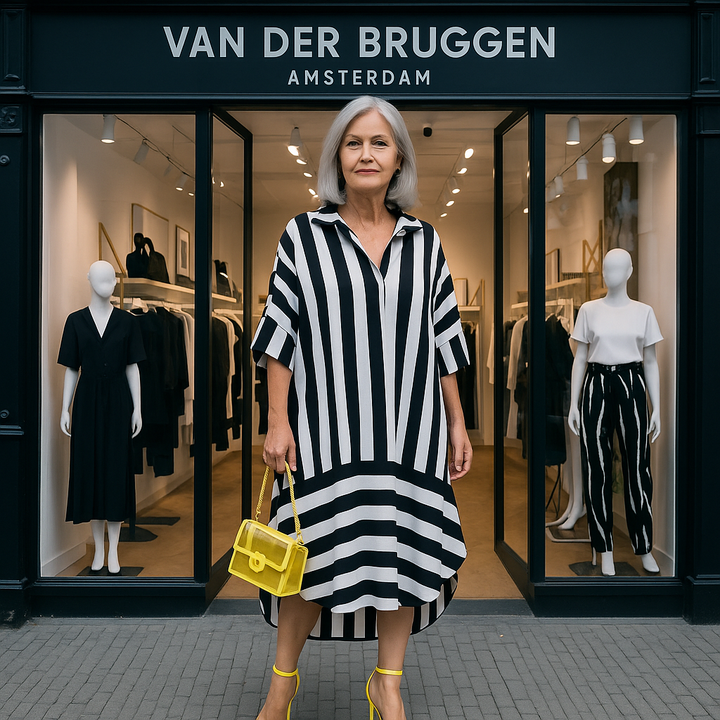 VanBruggen™ | Gestreepte Relaxjurk