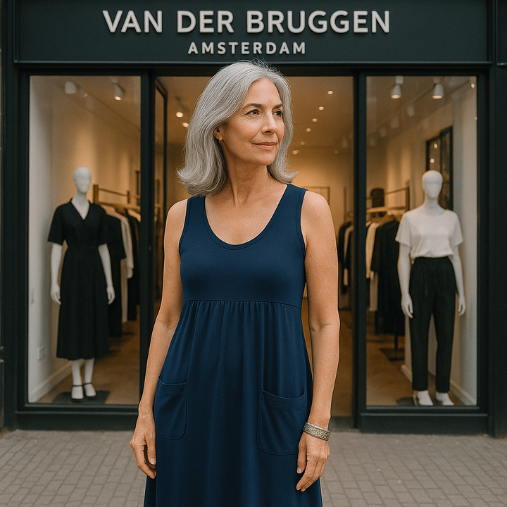 VanBruggen™ | Mouwloze Strepenjurk