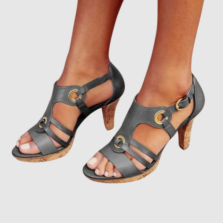 VanBruggen™ | Leren sandalen met hak van premium kwaliteit
