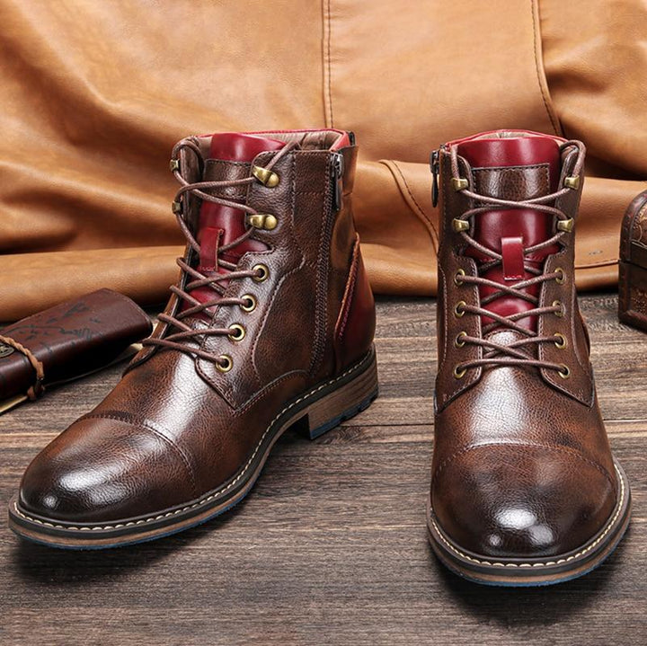 Chris™ | Luxe Handgemaakte Leren Oxford Laarzen