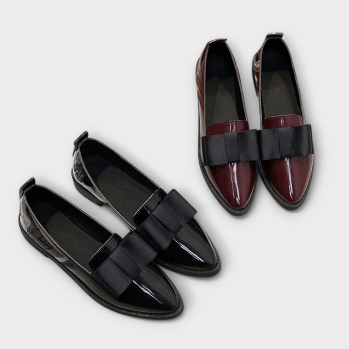 VanBruggen™ | Elegante mocassins met strikje