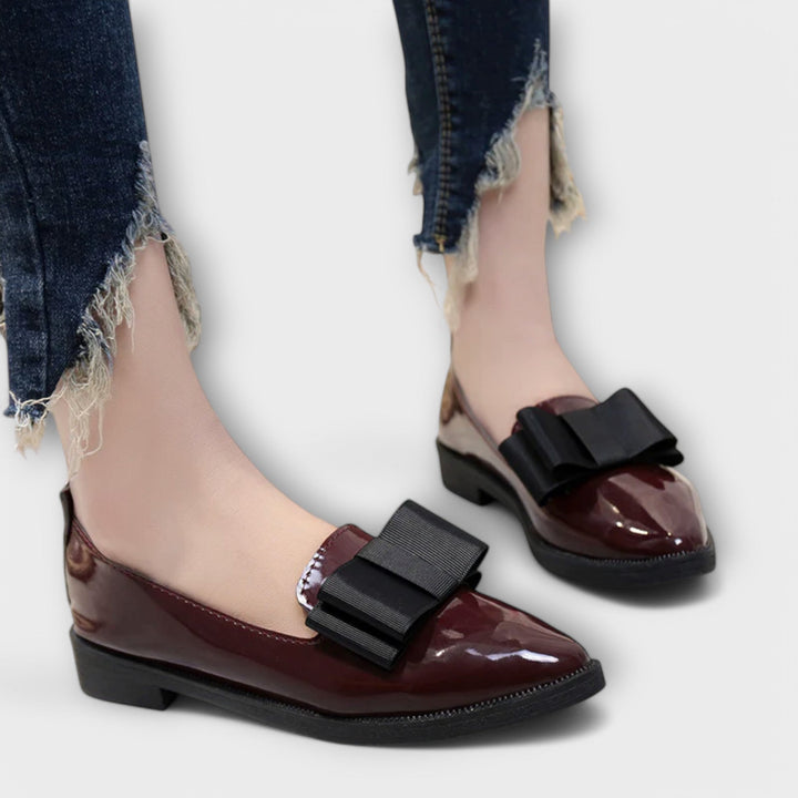 VanBruggen™ | Elegante mocassins met strikje