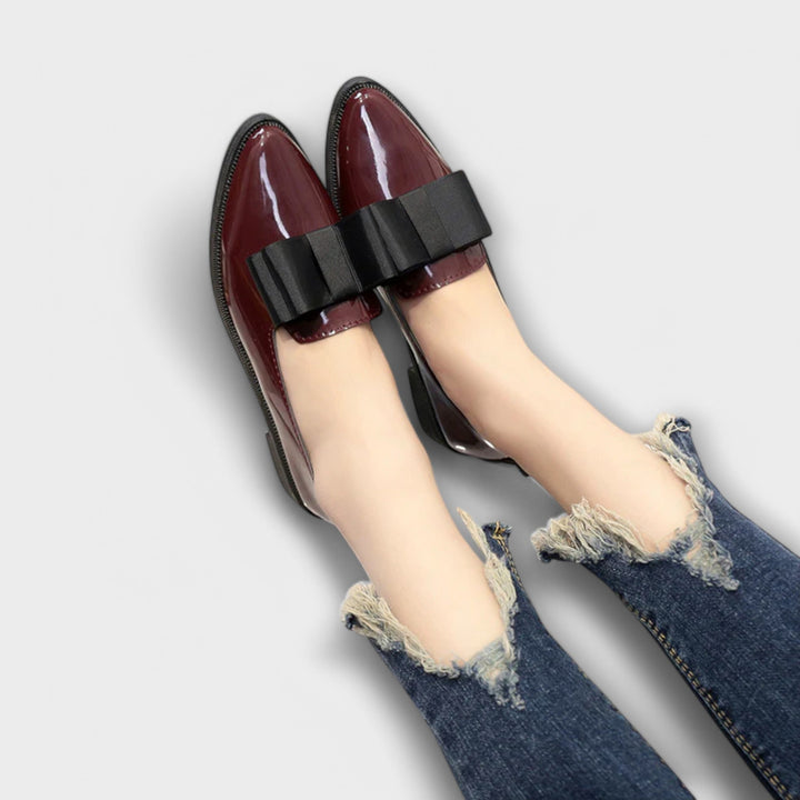 VanBruggen™ | Elegante mocassins met strikje