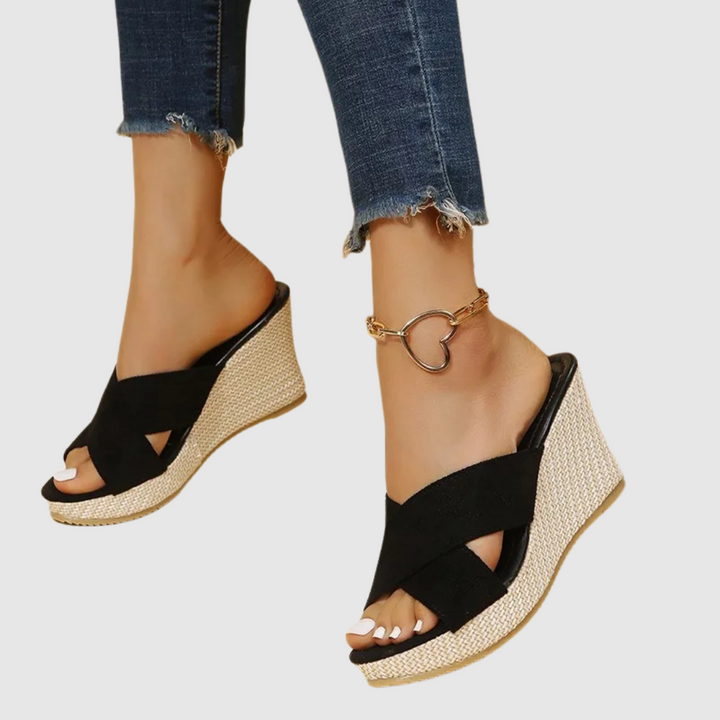 VanBruggen™ | Elegante sandalen met sleehak