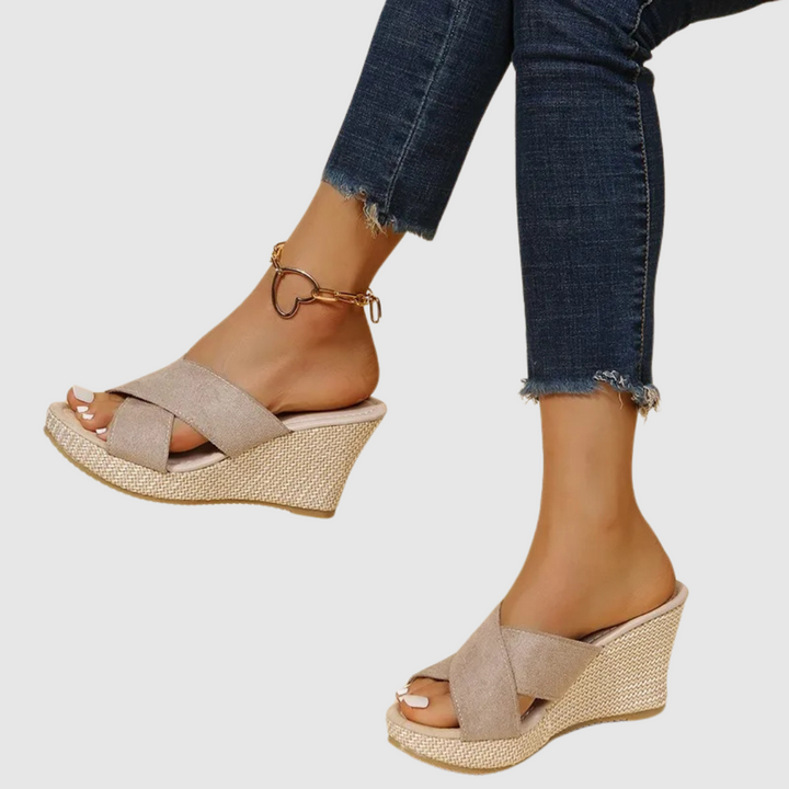 VanBruggen™ | Elegante sandalen met sleehak