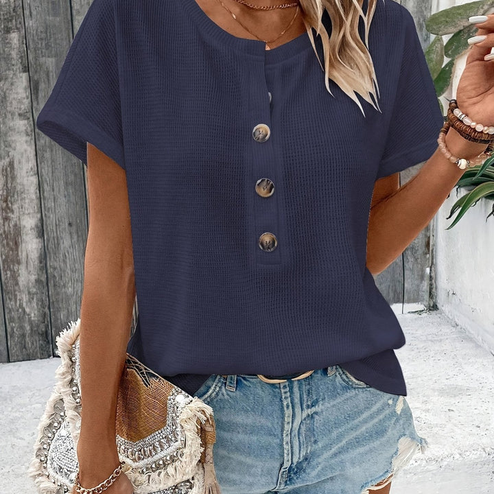 VanBruggen™ | Henley dames T-shirt met korte mouw