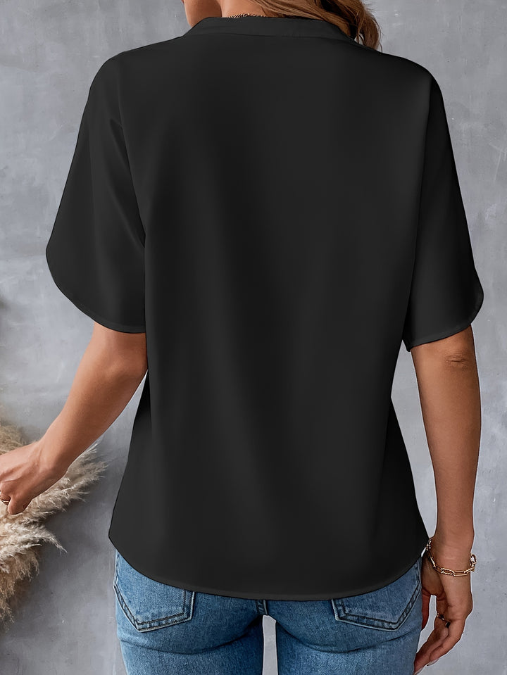 VanBruggen™ | Blouse met V-hals en splitmouwen