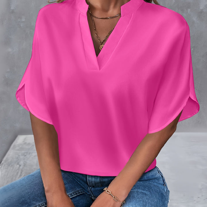 VanBruggen™ | Blouse met V-hals en splitmouwen