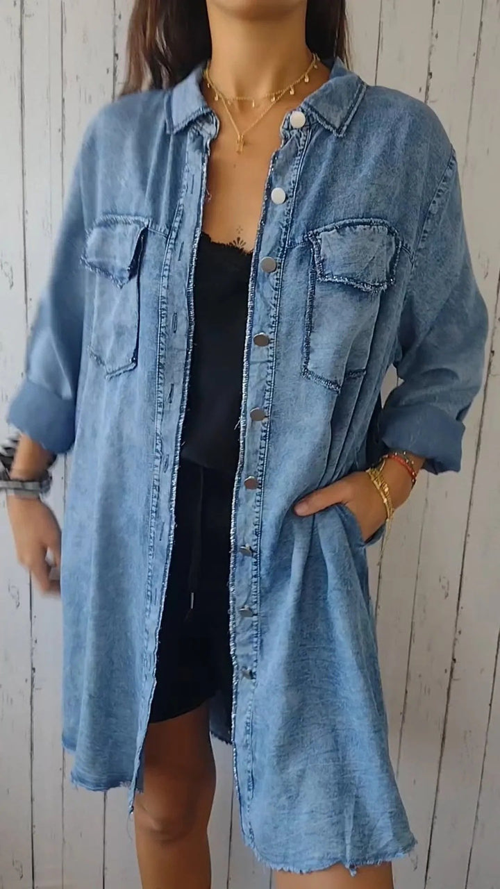 VanBruggen™ | Lange denim jas