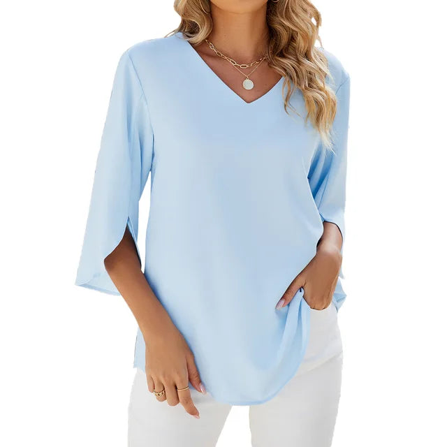 VanBruggen™ | Blouse met V-hals