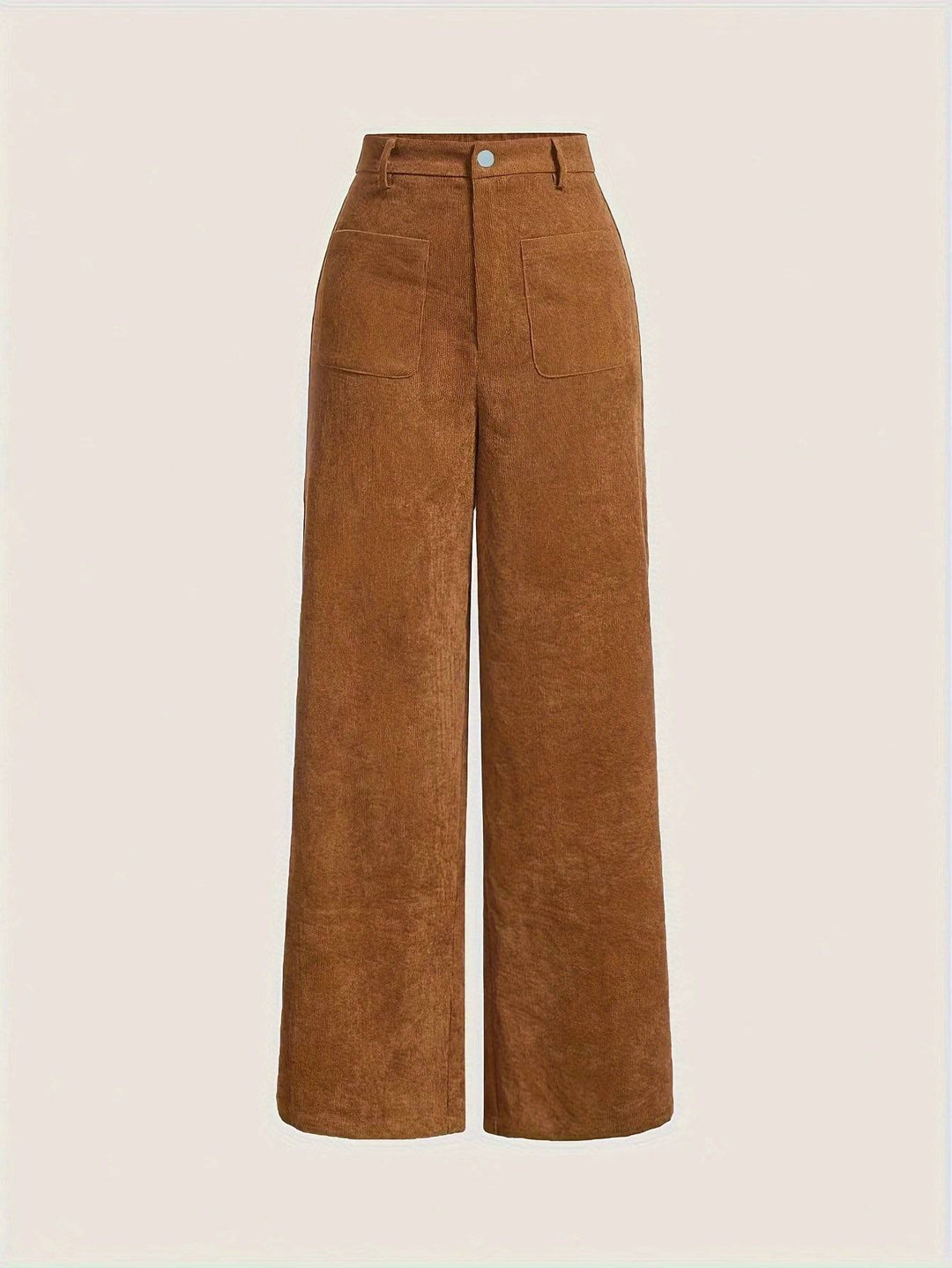 VanBruggen™ | Dames Corduroy Broek met Rechte Pijpen
