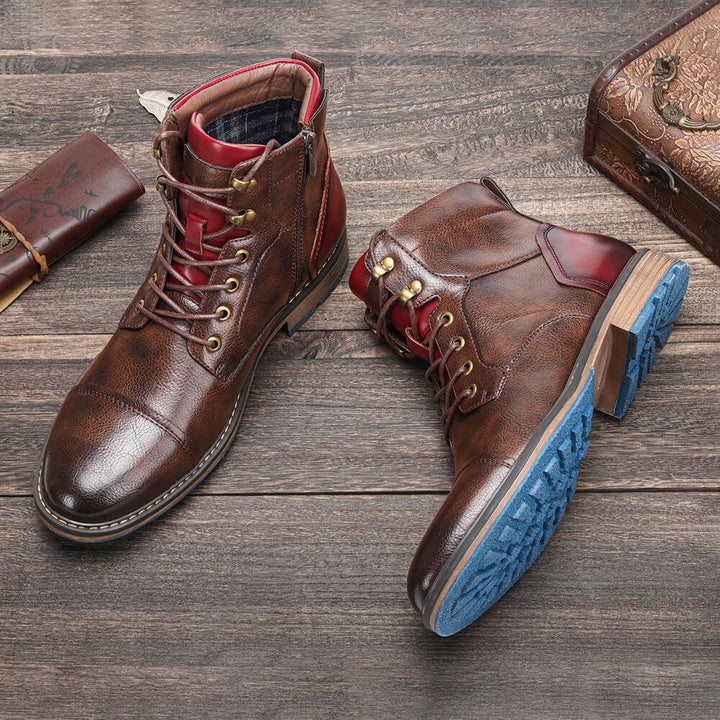 Chris™ | Luxe Handgemaakte Leren Oxford Laarzen